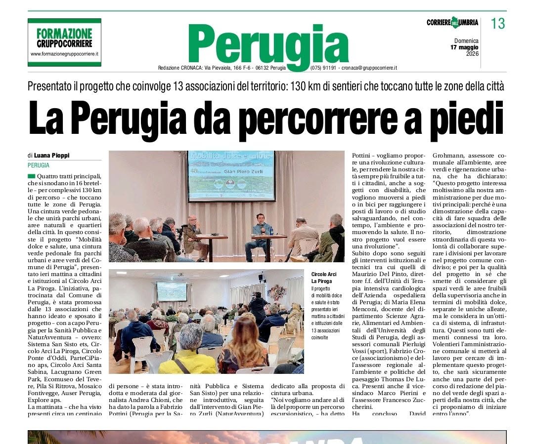 La Perugia da percorrere a piedi